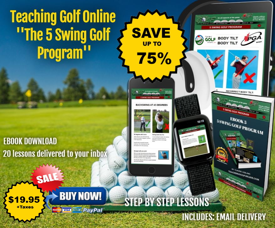 Check out my complete ''STEP BY STEP GOLF PROGRAM'' to get yourself on the right path.