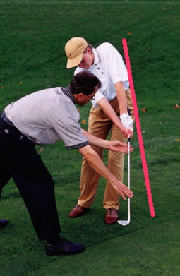 chipping with red line showing proper technique